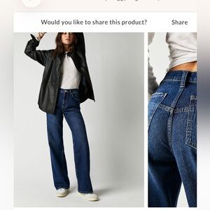LIKE NEW! Free People “We The Free” Tinsley Straight Leg Jeans in size 29